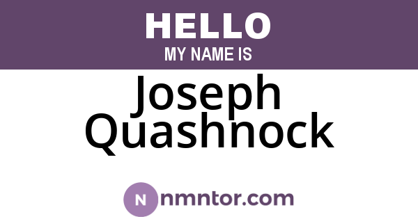 Joseph Quashnock