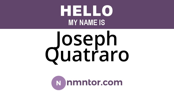 Joseph Quatraro