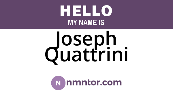 Joseph Quattrini