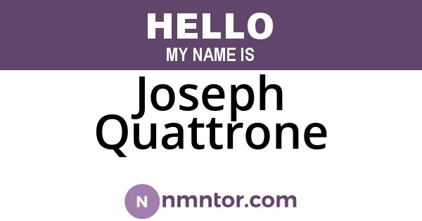 Joseph Quattrone