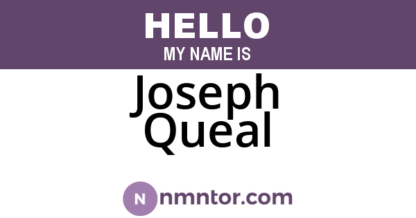 Joseph Queal