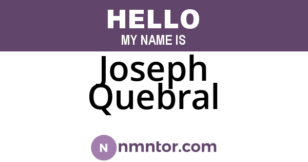 Joseph Quebral