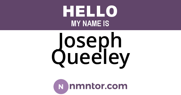 Joseph Queeley