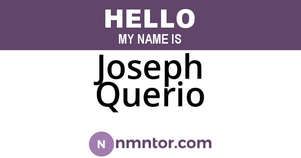 Joseph Querio
