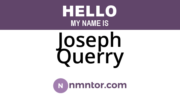 Joseph Querry