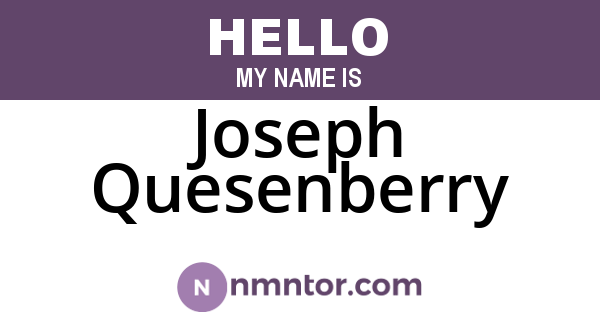 Joseph Quesenberry