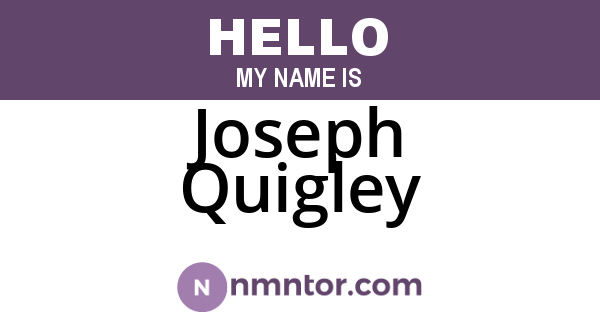Joseph Quigley