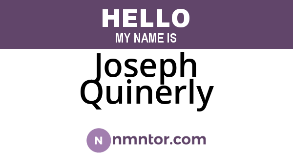 Joseph Quinerly