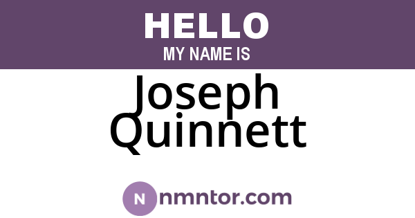 Joseph Quinnett
