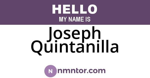 Joseph Quintanilla