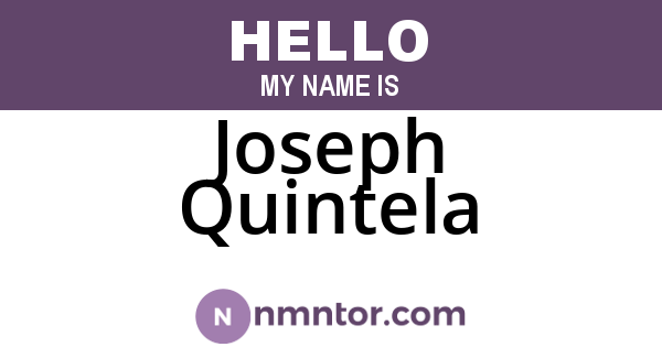 Joseph Quintela