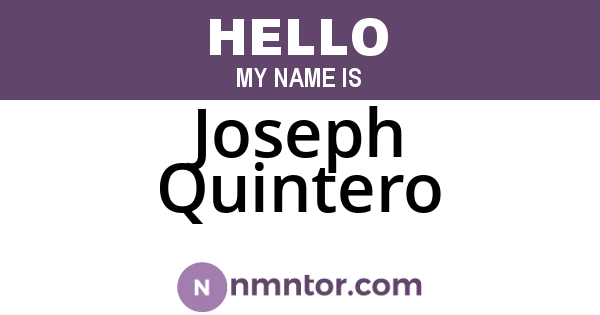 Joseph Quintero