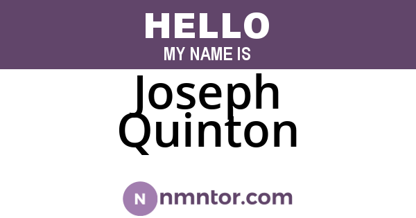 Joseph Quinton