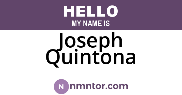 Joseph Quintona