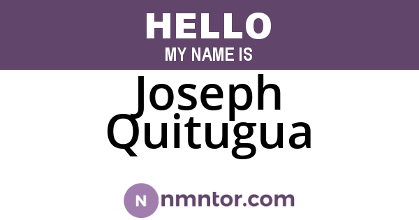 Joseph Quitugua