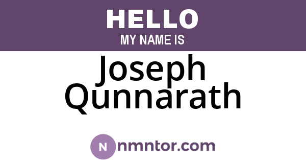 Joseph Qunnarath