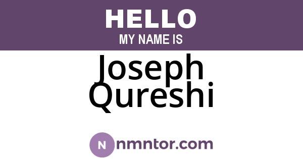 Joseph Qureshi
