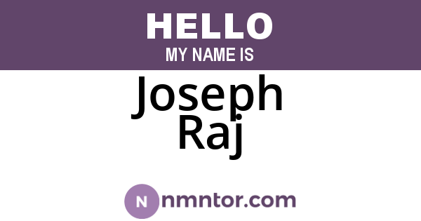 Joseph Raj