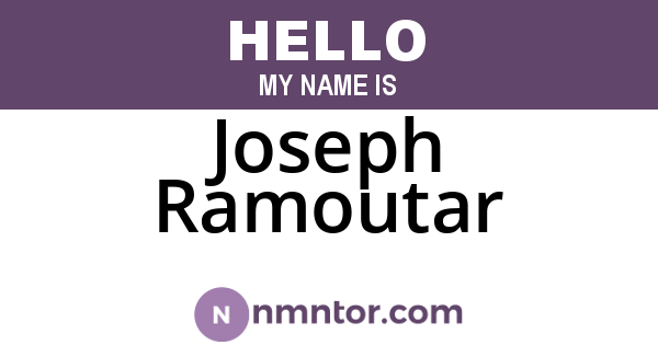 Joseph Ramoutar