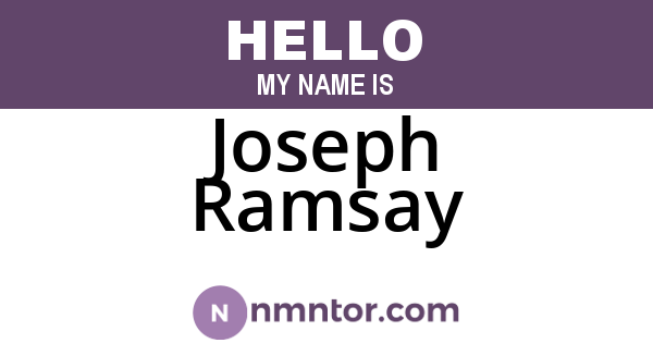 Joseph Ramsay