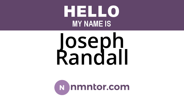 Joseph Randall