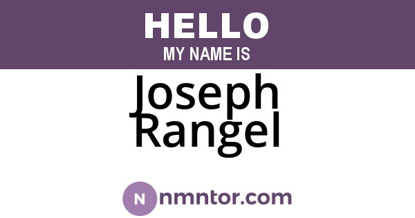 Joseph Rangel