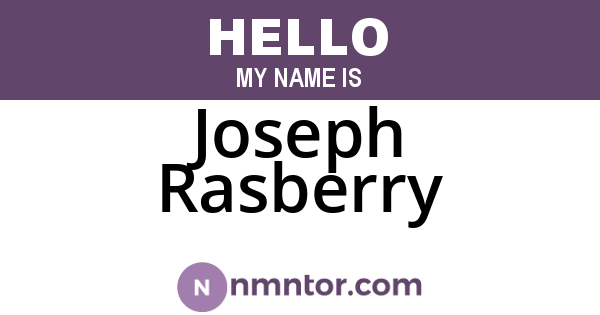 Joseph Rasberry