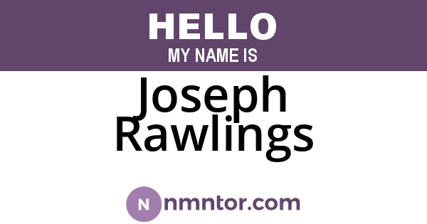 Joseph Rawlings