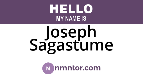 Joseph Sagastume