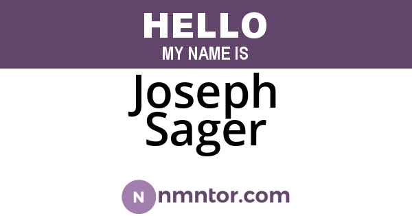 Joseph Sager