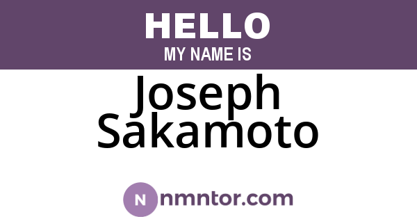 Joseph Sakamoto