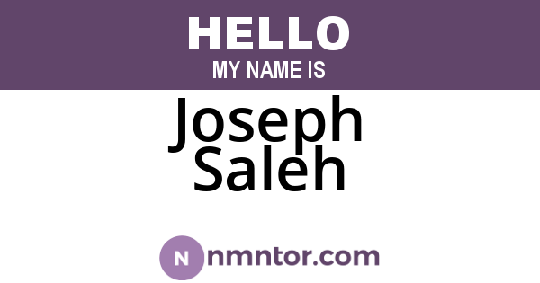 Joseph Saleh