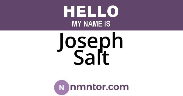 Joseph Salt