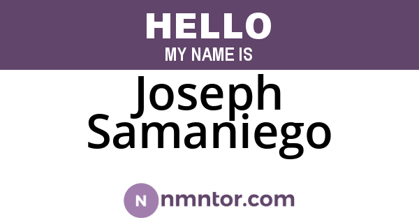 Joseph Samaniego