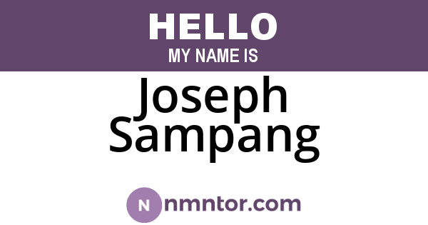 Joseph Sampang