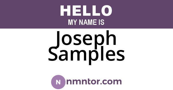 Joseph Samples
