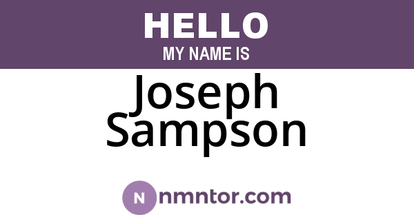 Joseph Sampson