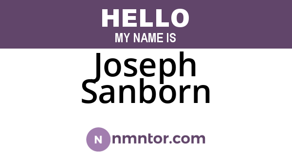 Joseph Sanborn