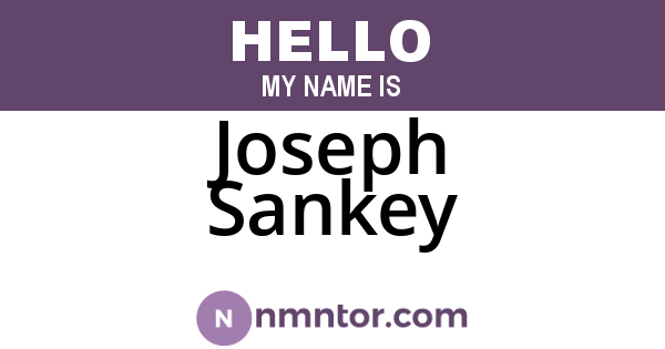 Joseph Sankey