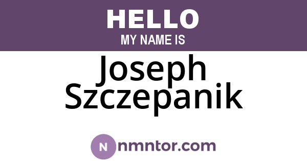Joseph Szczepanik