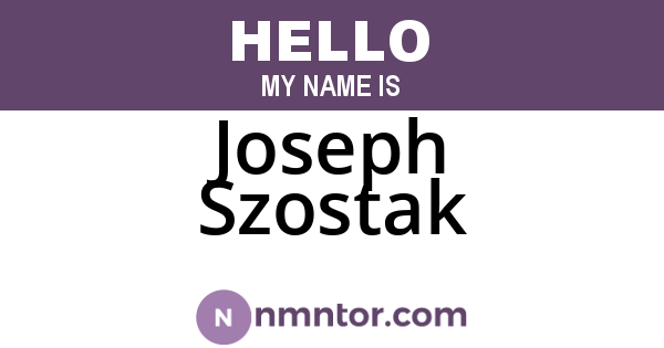 Joseph Szostak