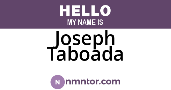 Joseph Taboada