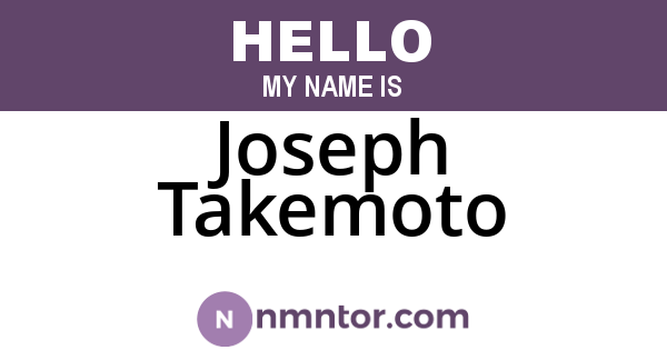 Joseph Takemoto