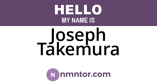 Joseph Takemura