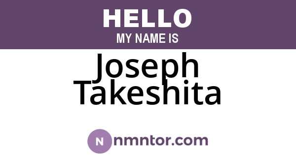 Joseph Takeshita