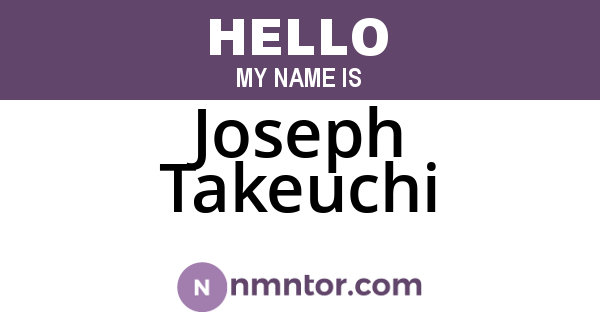 Joseph Takeuchi