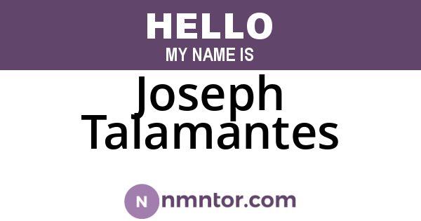 Joseph Talamantes