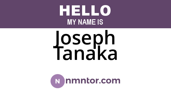 Joseph Tanaka