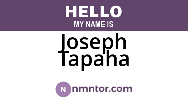 Joseph Tapaha