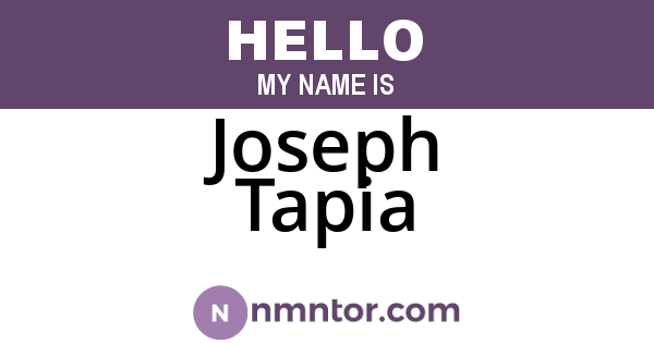 Joseph Tapia